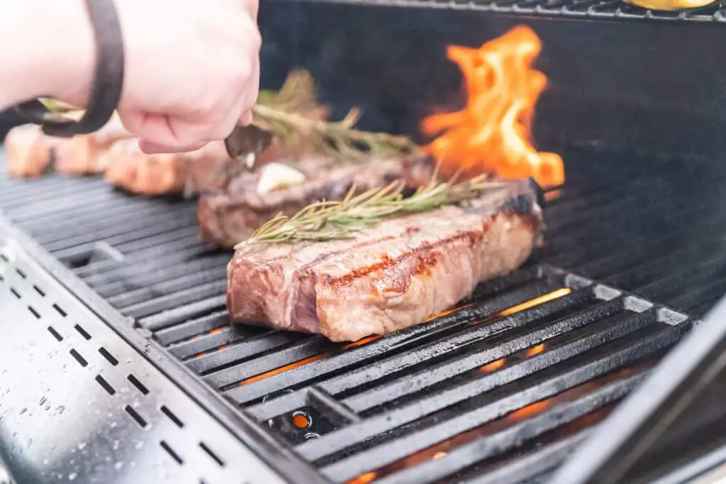 Gas Grill Grilling Steak