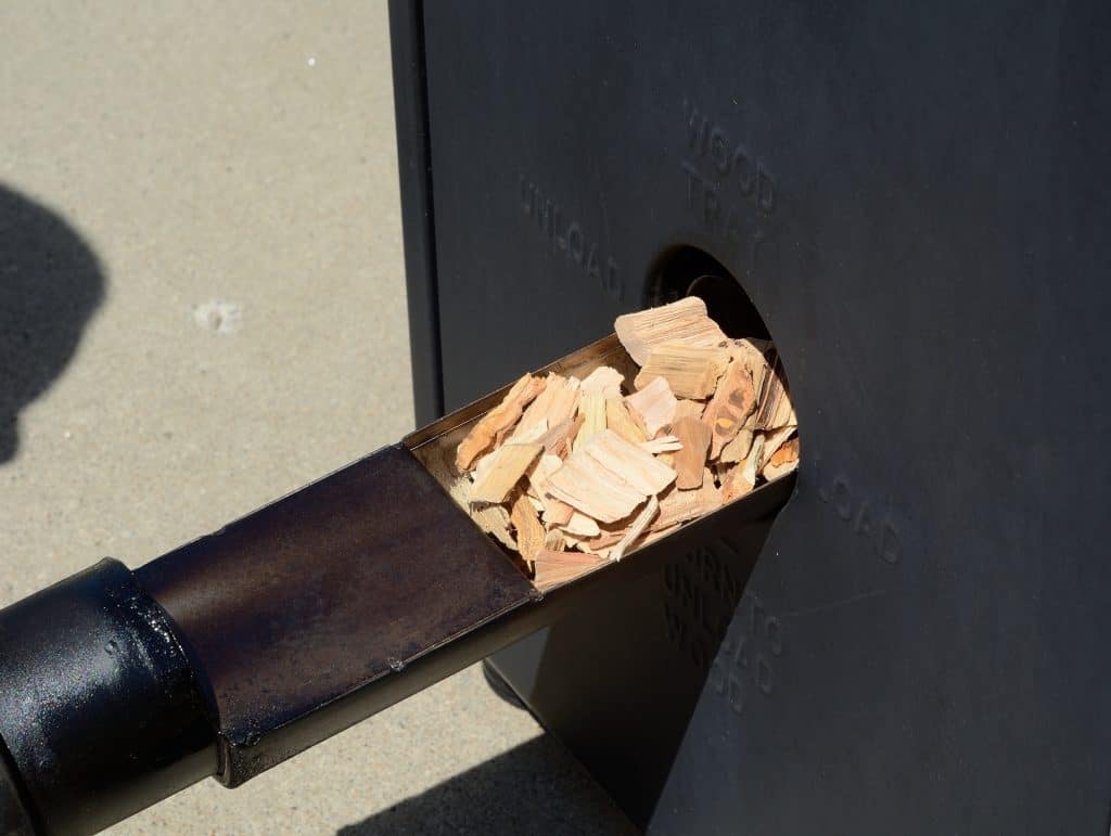 Putting Wood Chips in a Smoker