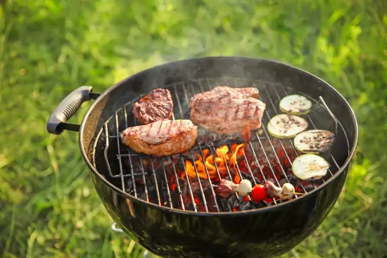 charcoal grill outdoors
