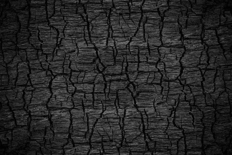 Surface of charcoal