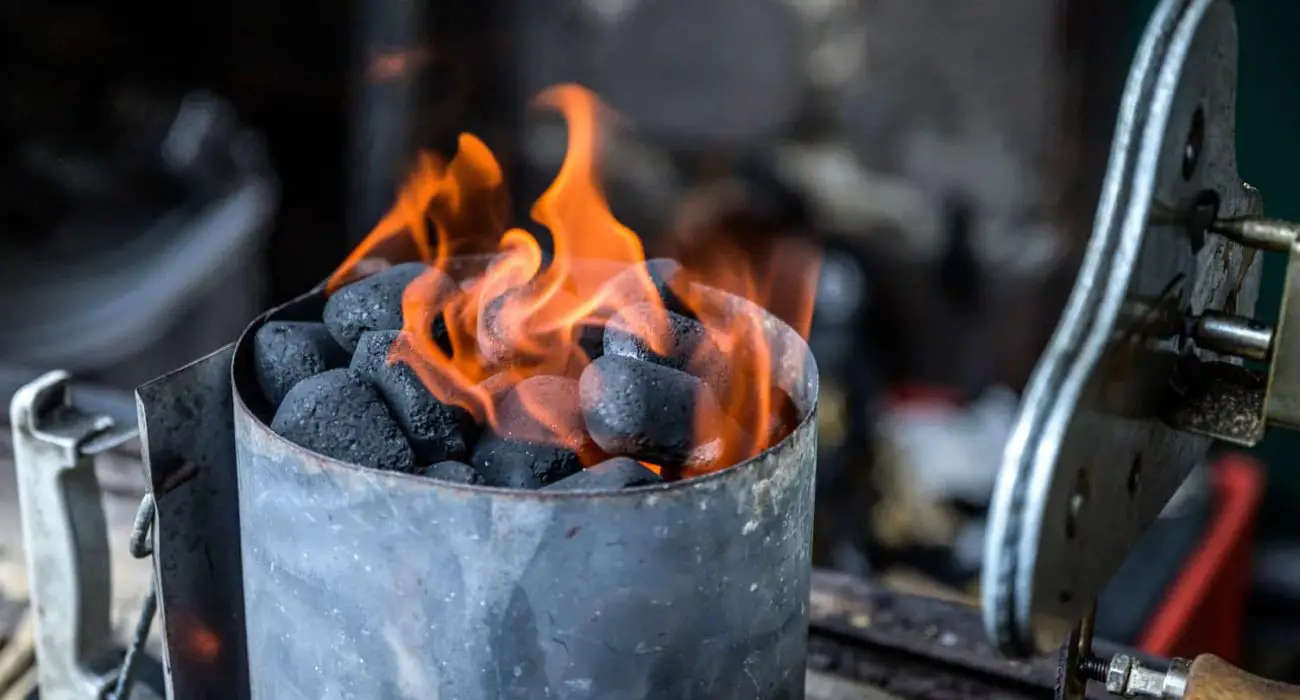 Hot Charcoal Briquettes